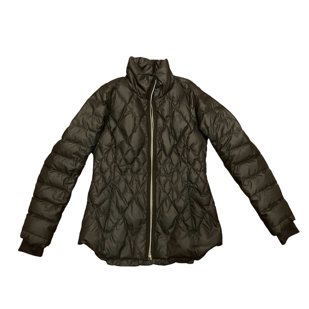 Athleta Goose Down Hunter Gree Puffer Jacket Lightweight COAT ~ New without Tags